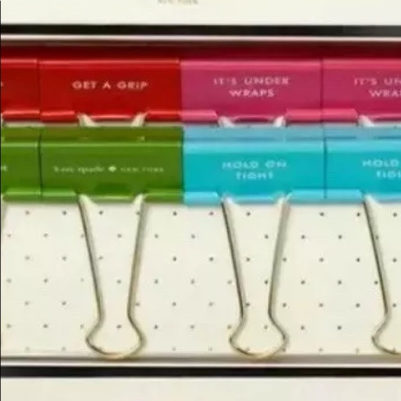 KATE SPADE BINDERS CLIPS.Great Gift 🎁 - Picture 4 of 4